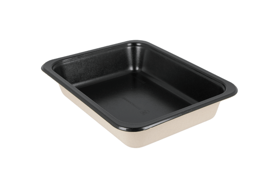 TakeAware.nl Suikerriet menutray 227x178x44mm 1vaks zwart CPET-lam