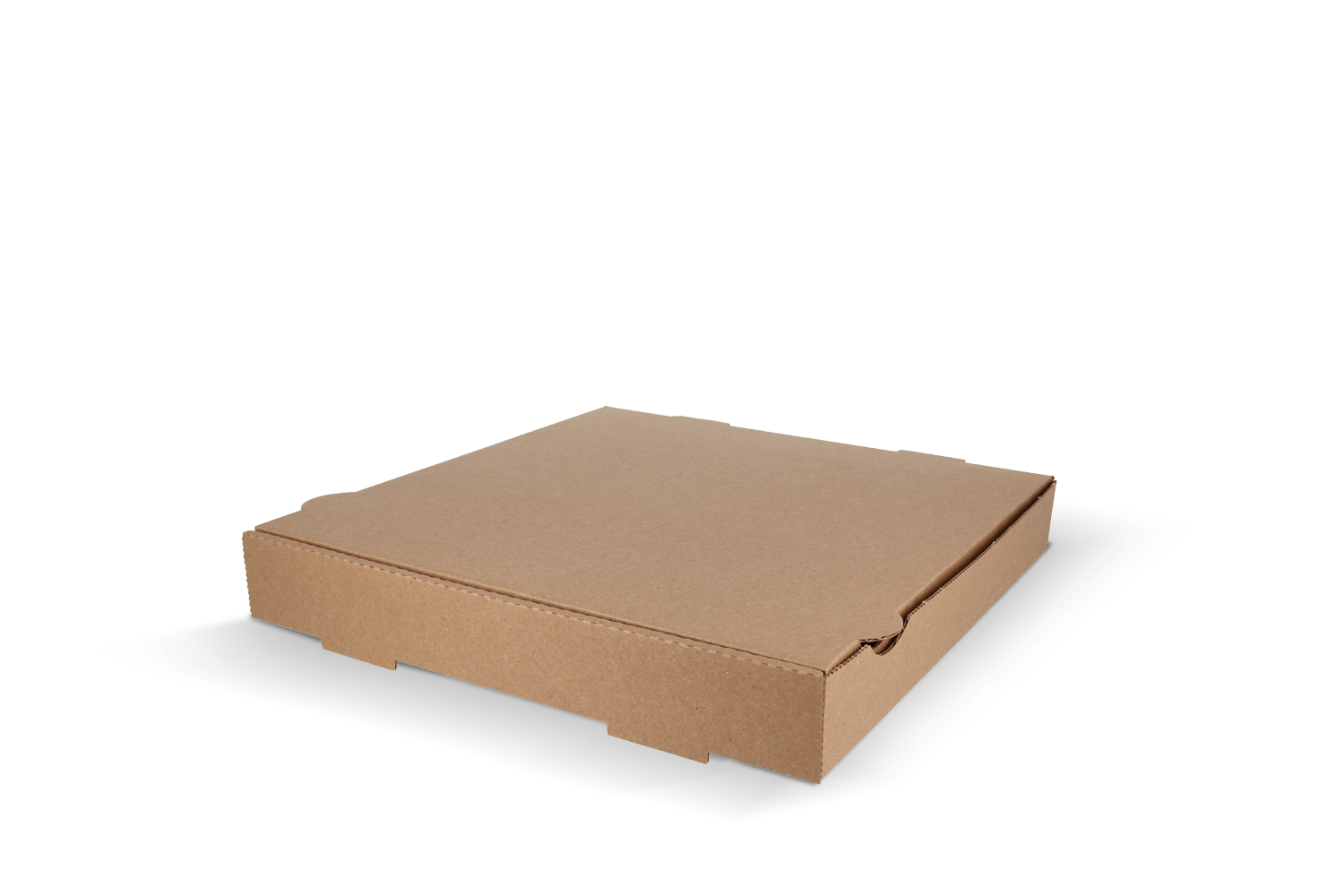 Boîtes pizza en kraft brun décorée pour vente à emporter et