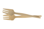 takeaware.nl Bestek Bamboe vork met tanding 120mm BIO