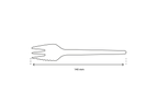 takeaware.nl Bestek Bamboe vork met tanding 140mm BIO