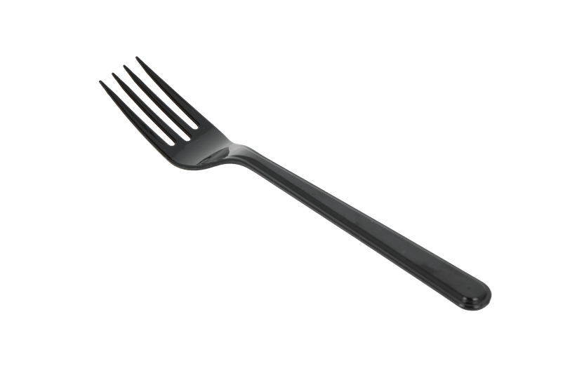 Reusable fork 180mm PP black BIO