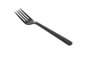 Herbruikbare vork 180mm PS zwart