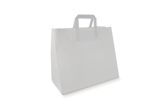 Paper bags Large white 90 gr. 32+17x29cm