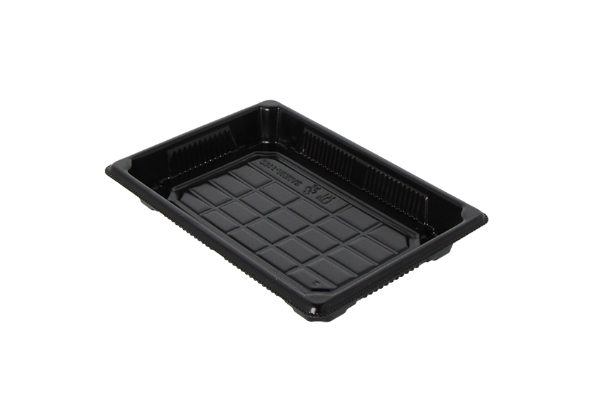 Sushi tray HP-05 + deksel 185x130x20mm Zwart