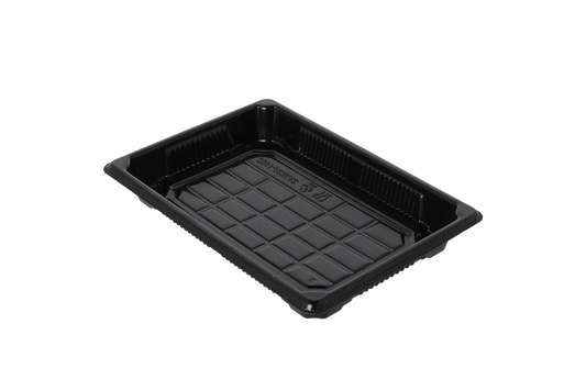 Sushi tray HP-05 + deksel 185x130x20mm Zwart