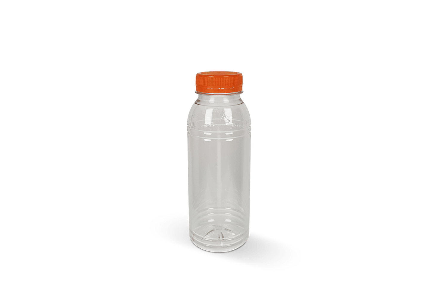 rPET bottle 330cc with orange cap