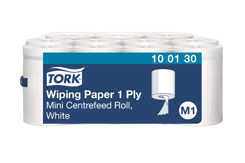 Tork Tork® M1 Wiping Poetspapier Mini Rol Centerfeed 11 rollen Wit (100130)
