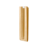 Broodzak met venster 10+18x36cm kraft