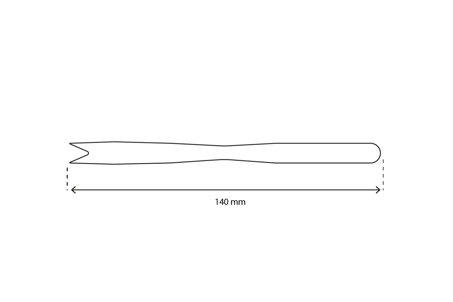 takeaware.nl Bestek Houten snackvork 140mm BIO