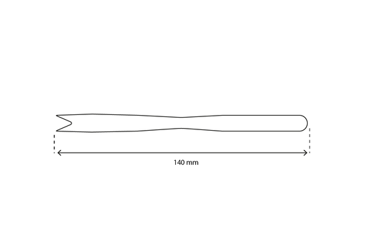 takeaware.nl Bestek Houten snackvork 140mm BIO