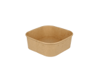 TakeAware.nl Maaltijdbakken en schalen Vierkante maaltijdbak karton 500ml Kraft 130mm