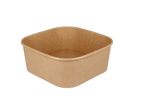 TakeAware.nl Maaltijdbakken en schalen Vierkante maaltijdbak karton 1200ml Kraft 170mm