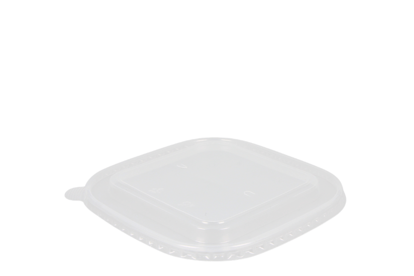 TakeAware.nl Maaltijdbakken en schalen Vierkante transparante deksel 170mm 750-1000-1200-1400ml
