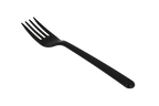 TakeAware.nl Bestek Herbruikbare vork 180mm PP zwart Bio