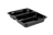 TakeAware.nl CPET tray zwart 2 vaks 226x176x35mm