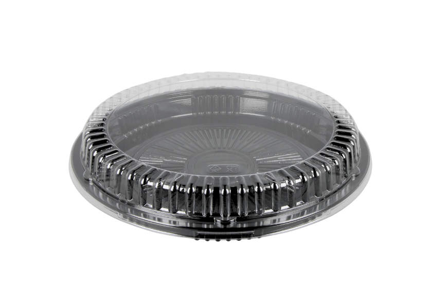 TakeAware.nl Sushi tray SY-54 + deksel rond Ø320mm Zwart