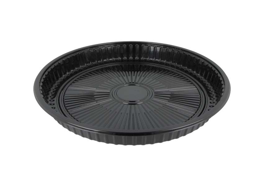 TakeAware.nl Sushi tray SY-55 + deksel rond Ø350mm Zwart