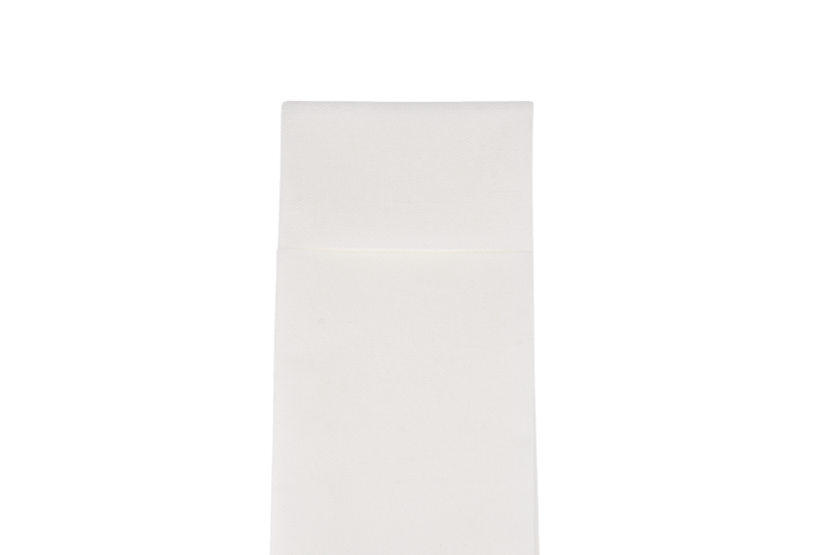 TakeAware.nl Servet airlaid bestekvouw 32x40cm wit