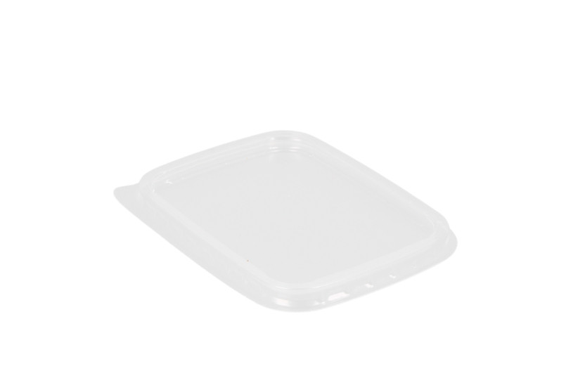 TakeAware.nl Deksels PP rechthoekig 108mm transparant (tbv zwarte bakjes)