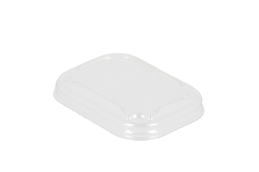 TakeAware.nl Deksel PET rechthoekig 108mm transparant (tbv kraft bakjes)