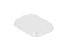 Lid PET rectangular 108mm transparent (for kraft containers)