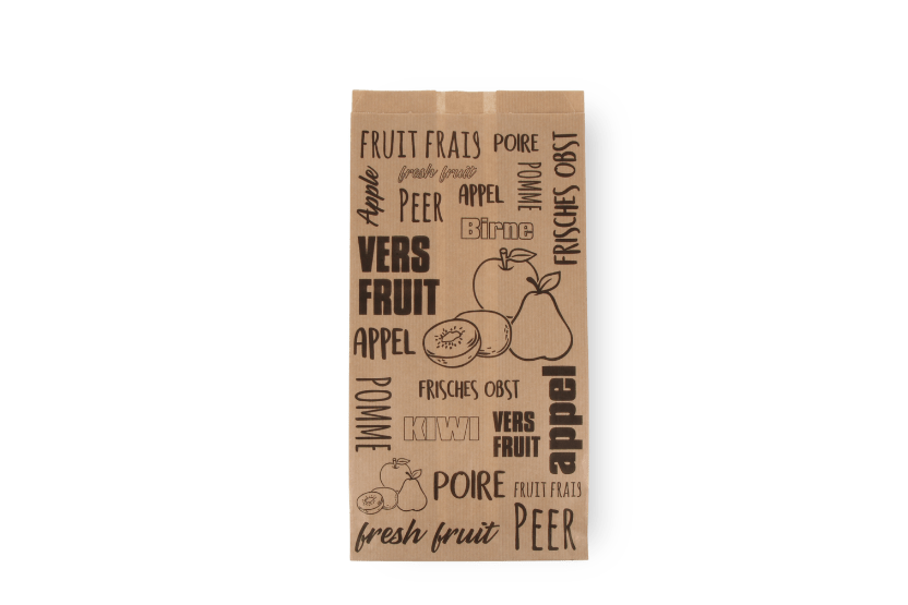TakeAware.nl Fruitzak 1 pond 14/20,8x27cm kraft papier