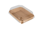 TakeAware.nl Sushi tray karton TA-03 + deksel 165x115x25 Kraft