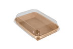 TakeAware.nl Sushi tray karton TA-05 + deksel 185x130x25 Kraft