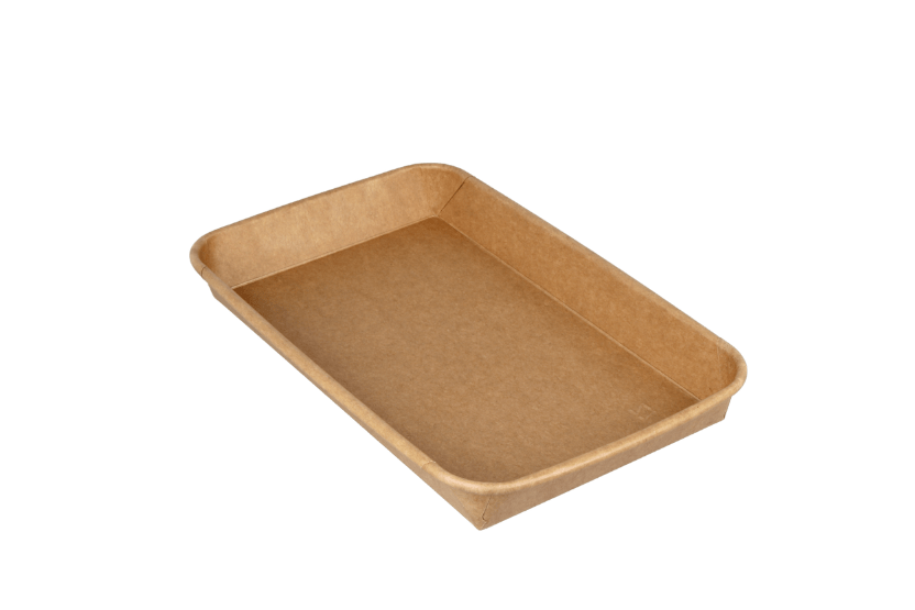 TakeAware.nl Sushi tray karton TA-07 + deksel 220x137x25 Kraft
