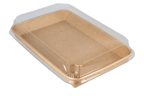 TakeAware.nl Sushi tray karton TA-09 + deksel 240x150x25 Kraft