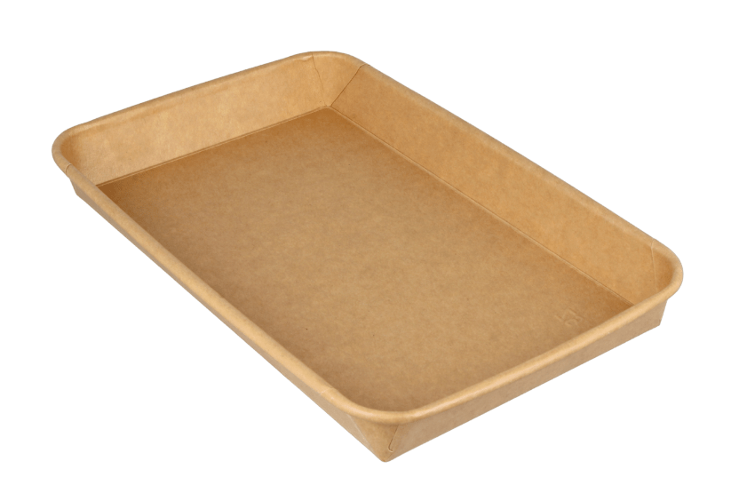 TakeAware.nl Sushi tray karton TA-09 + deksel 240x150x25 Kraft