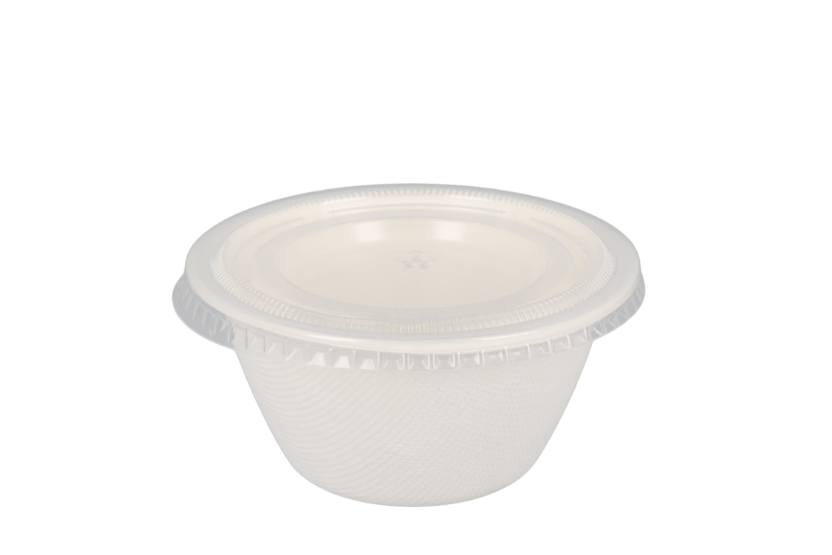 TakeAware.nl Sausbakje 180ml Ø96mm 7oz suikerriet BIO