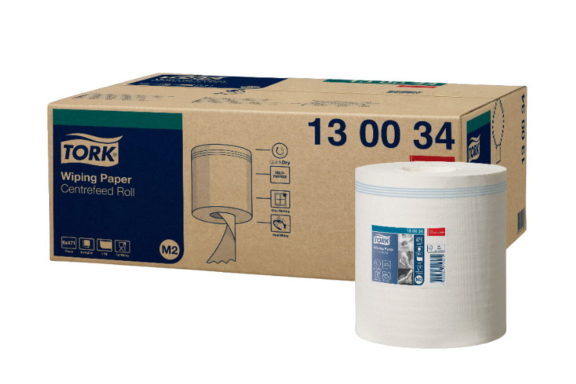 Tork Tork® M2 Centerfeed Poetspapier 6x471 vellen Absorberend Wit (130034)