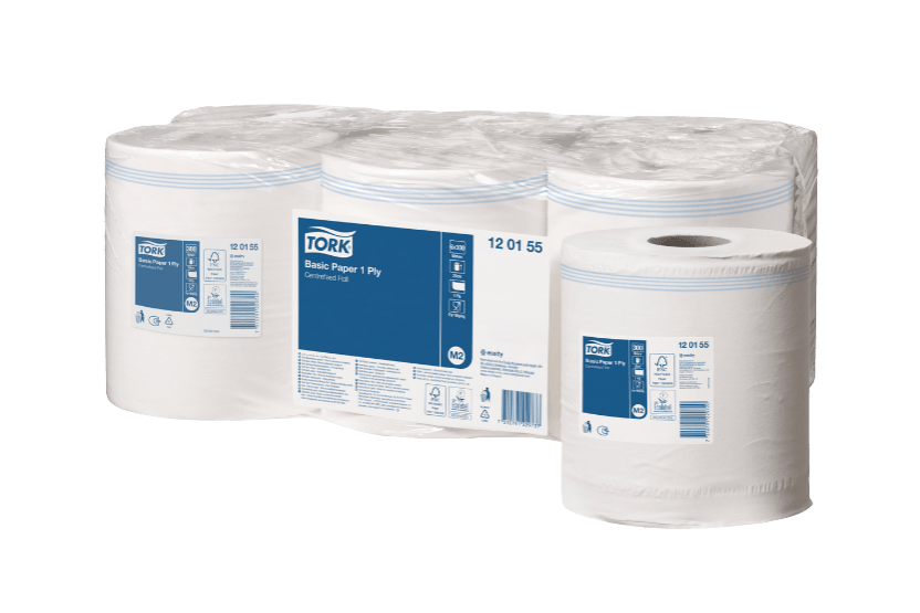 Tork Tork® M2 Basic Centerfeed Poetspapier 6x300 m Wit (120155)
