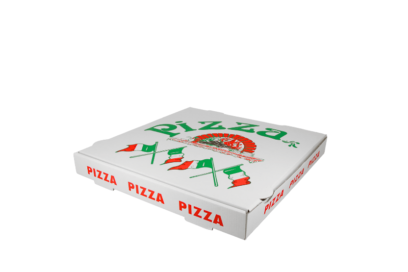TakeAware.nl Pizzadozen wit 29x29x4cm Pizza Bandiere