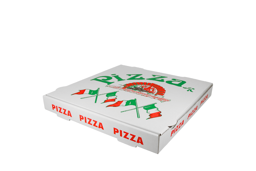 TakeAware.nl Pizzadozen wit 32x32x4cm Pizza Bandiere
