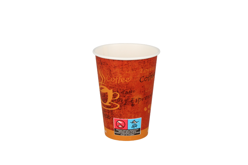 TakeAware.nl Kartonnen koffiebeker 180cc 7oz espresso gold (61805)