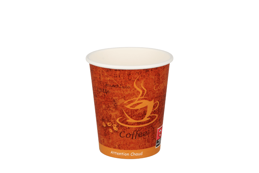 TakeAware.nl 8oz espresso gold paper cup (21802)