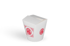 TakeAware.nl Wok to Go beker 16oz 470 ml karton wit met rood