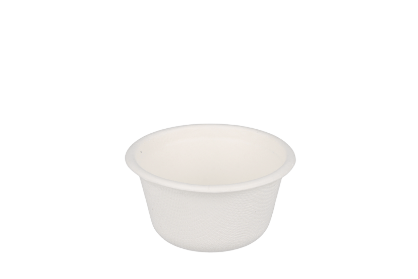 takeaware.nl Saus- en amusebakjes Sausbakje 60ml Ø64mm 2oz suikerriet BIO
