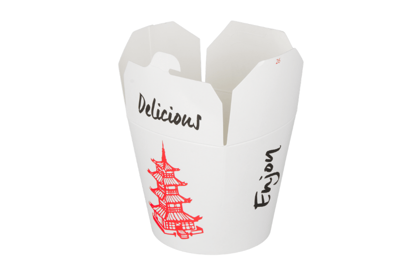 TakeAware.nl Wok to Go beker 26oz 750ml karton wit 26 oz (81026)