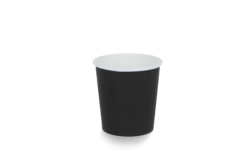 takeaware.nl Koffiebekers Kartonnen koffiebeker 120cc 4oz zwart