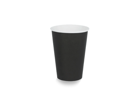 takeaware.nl Koffiebekers Kartonnen koffiebeker 180cc 7.5oz zwart gecertificeerd