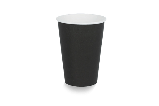 takeaware.nl Koffiebekers Kartonnen koffiebeker 180cc 7.5oz zwart gecertificeerd