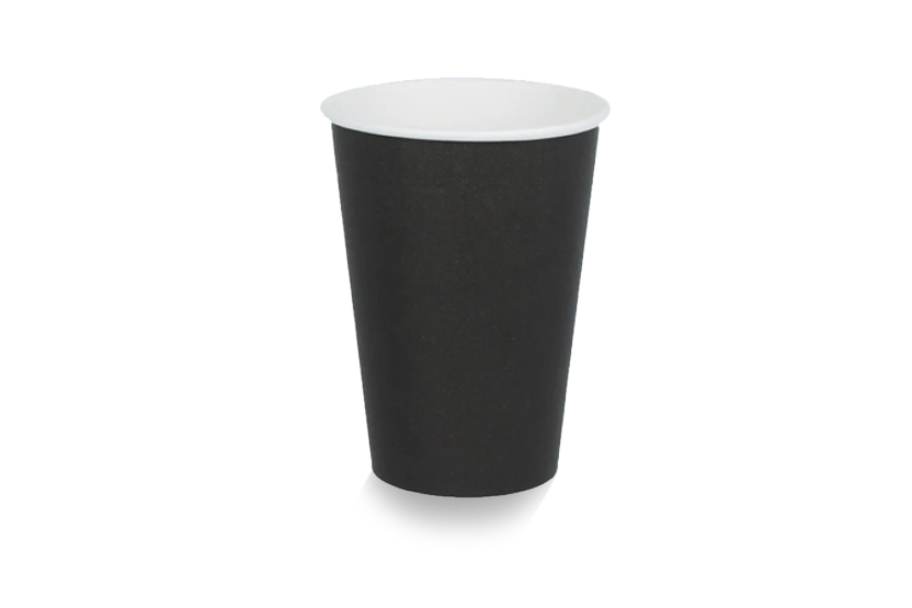 Coffee cup  180cc 7.5oz Ø70mm cardboard black FSC® certified