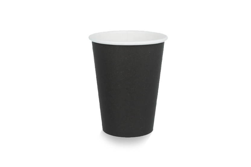 Coffee cup 360cc 12oz Ø90mm cardboard black FSC®