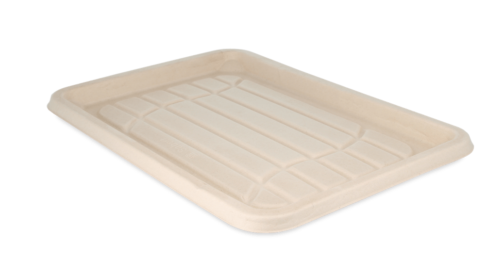 takeaware.nl Maaltijdbakken en schalen Cateringschaal rechthoekig 35x24cm suikerriet BIO custom