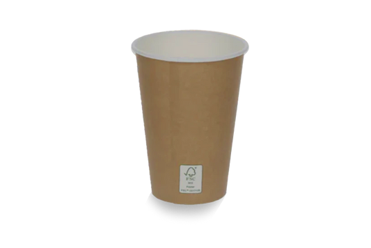 Gobelet à cafe 180cc 7.5oz Ø70mm kraft brun FSC®Mix