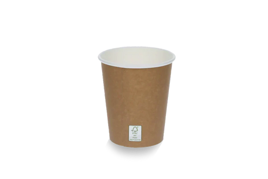 Coffee cup 230cc 8oz Ø80mm FSC®Mix kraft brown