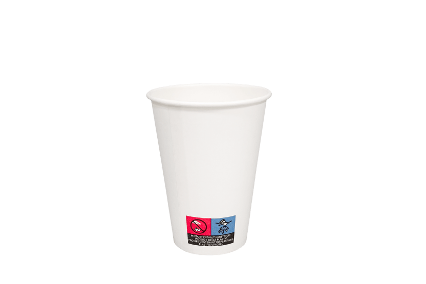 takeaware.nl Koffiebekers Kartonnen koffiebeker 180cc 7.5oz wit FSC mix